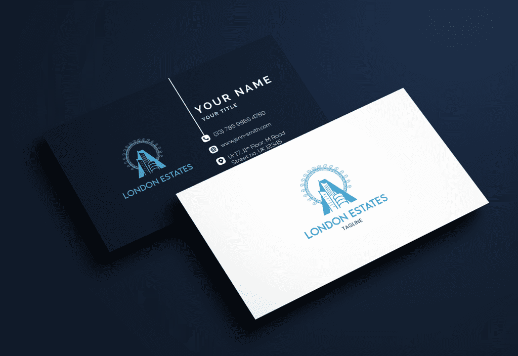 Business Card Template   highlighting The Uniqueness Of The Location