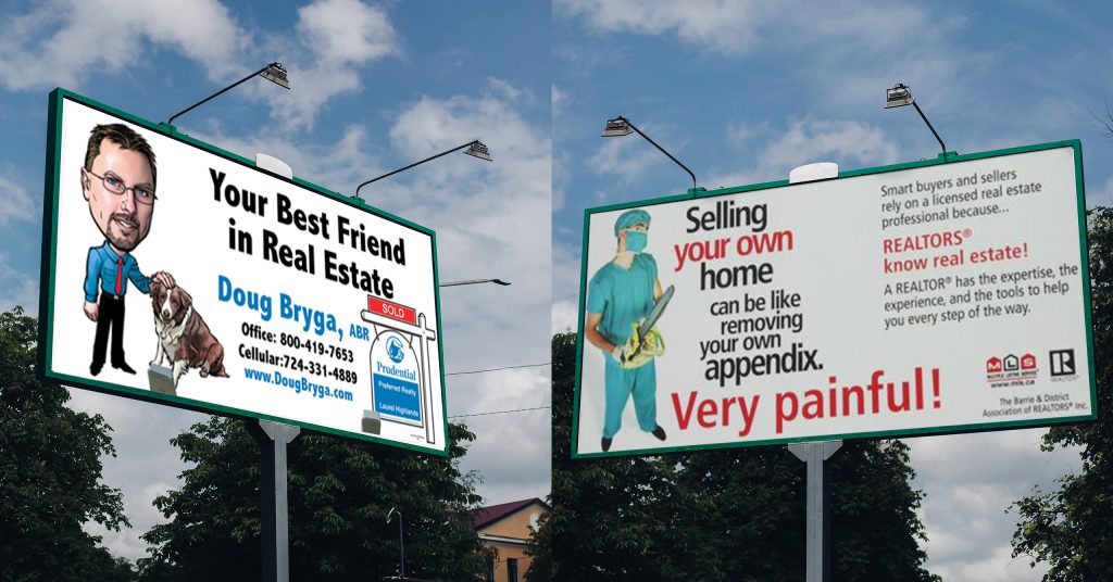 catchy real estate billboards