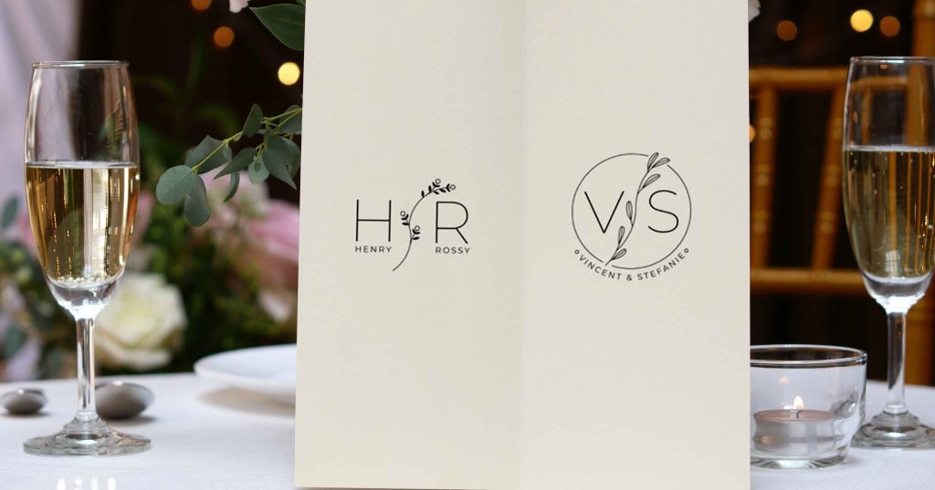 Text & Icon Wedding Logos 