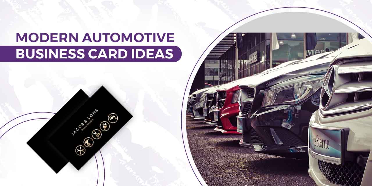 Modern Automotive Business Card Ideas & Examples