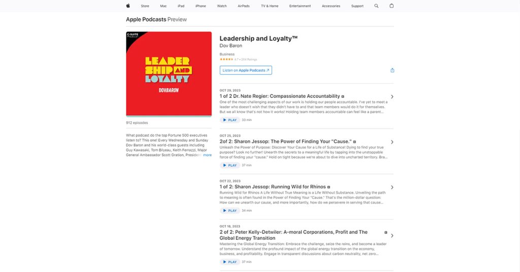 Leadership and Loyalty Best Leadership Podcasts