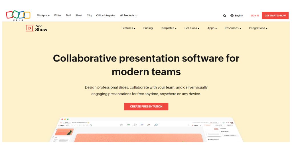 Zoho Show – The Collaboration Hub