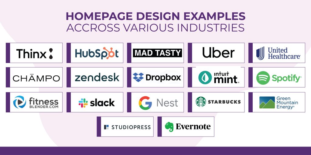 17 Homepage Design Examples Across Industries