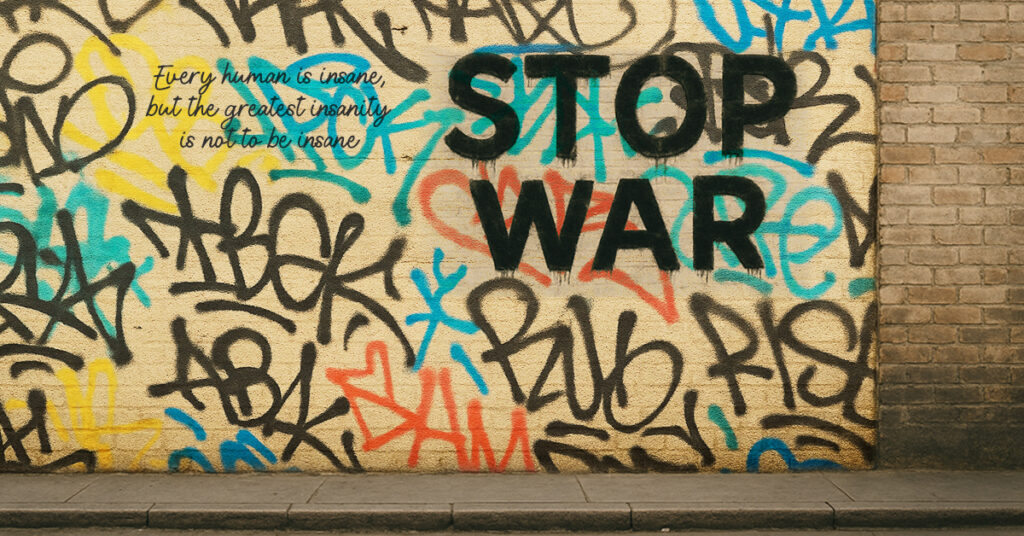 Political Graffiti- stop war