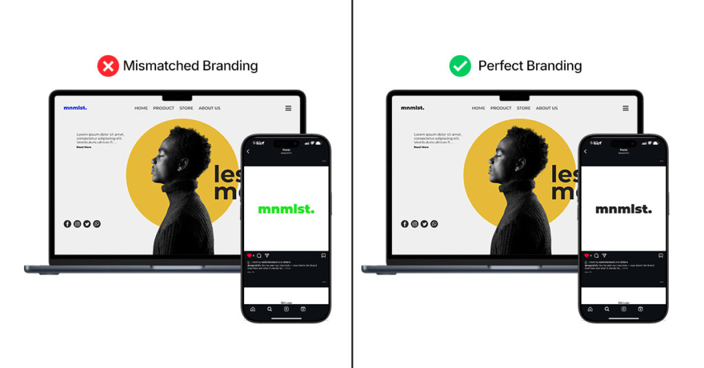 inconsistent branding