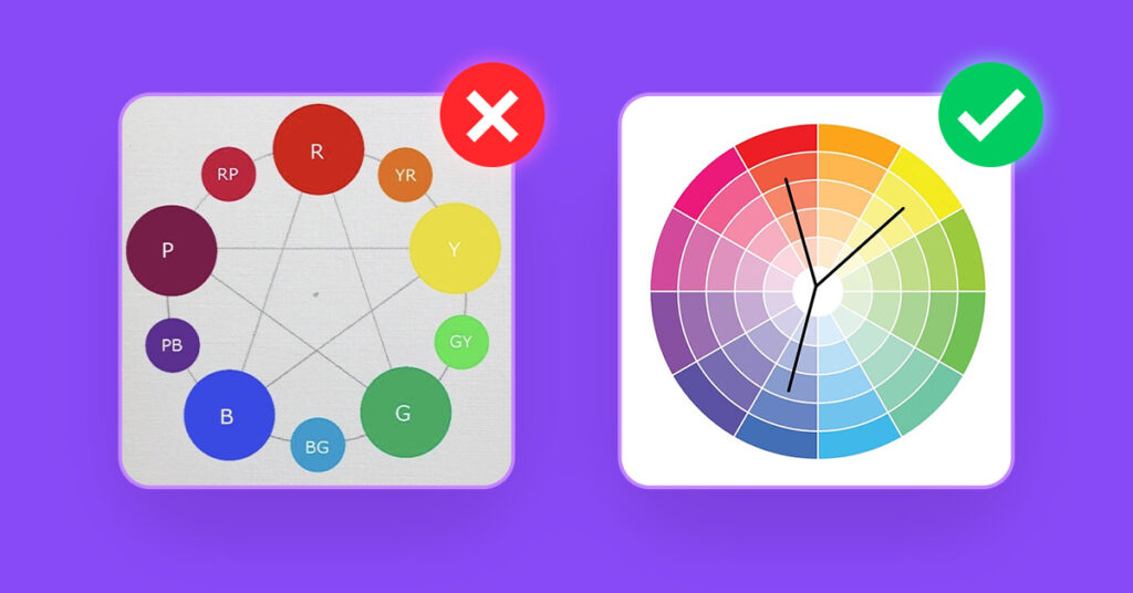 poor color choices vs good color choices