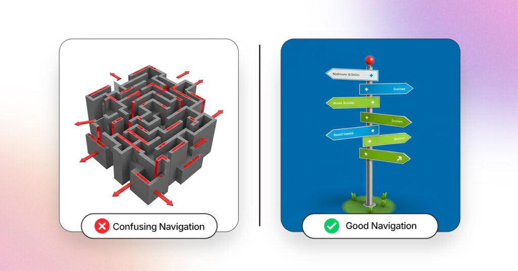 confusing navigation