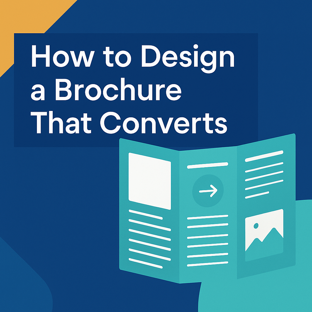 how to design a brochure that converts