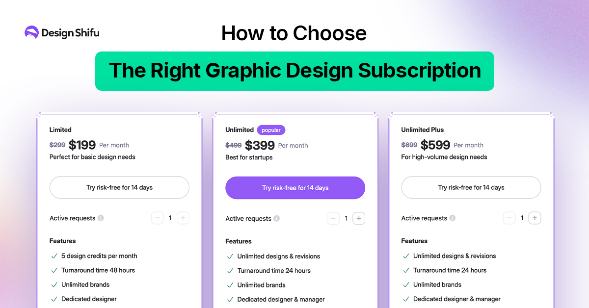 How to Choose the Right Graphic Design Subscription