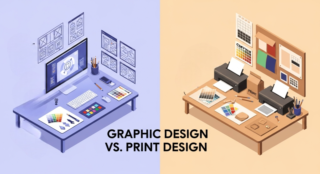 Graphic Design vs. Print Design: What's the Difference?