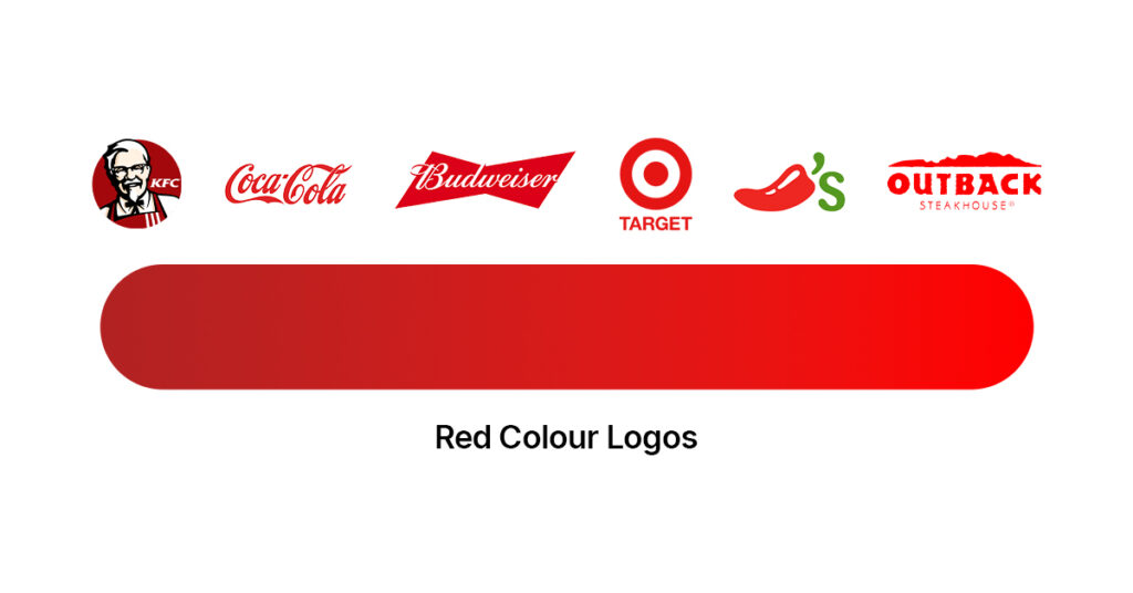 Red color logos