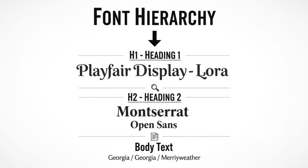 typography and font hierarchy