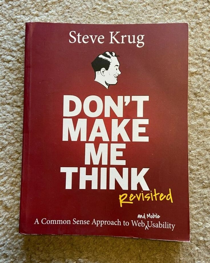 graphic design books- Don't Make Me Think by Steve Krug