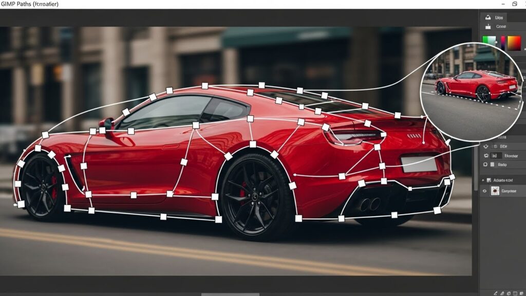 background remove in GIMP using path tool