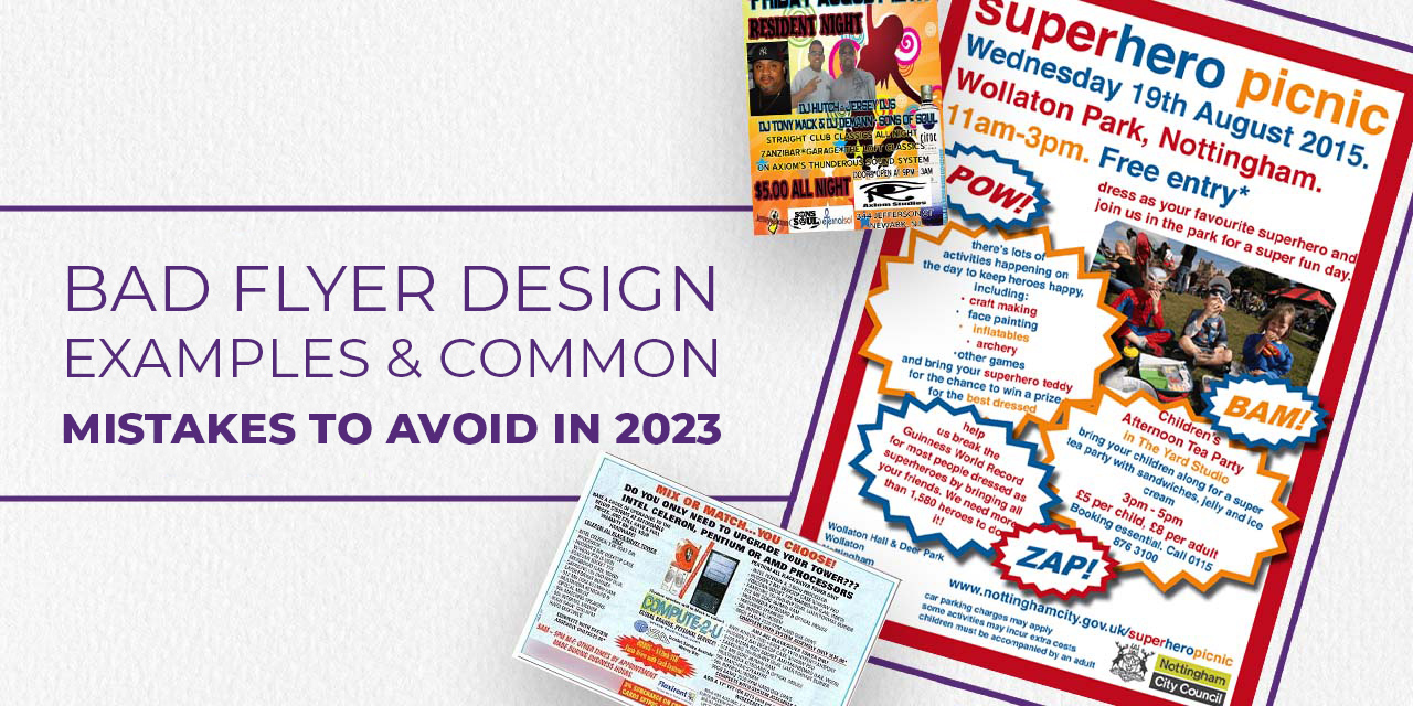 Bad Flyer Design Examples & Mistakes 