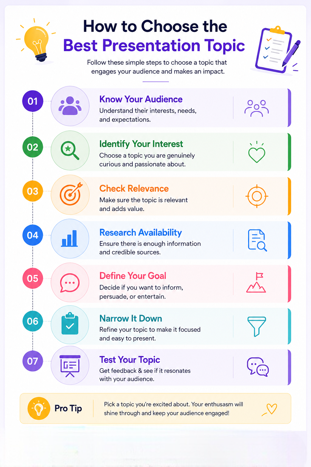 How to Choose the Best Presentation Topic: Step-by-Step Process