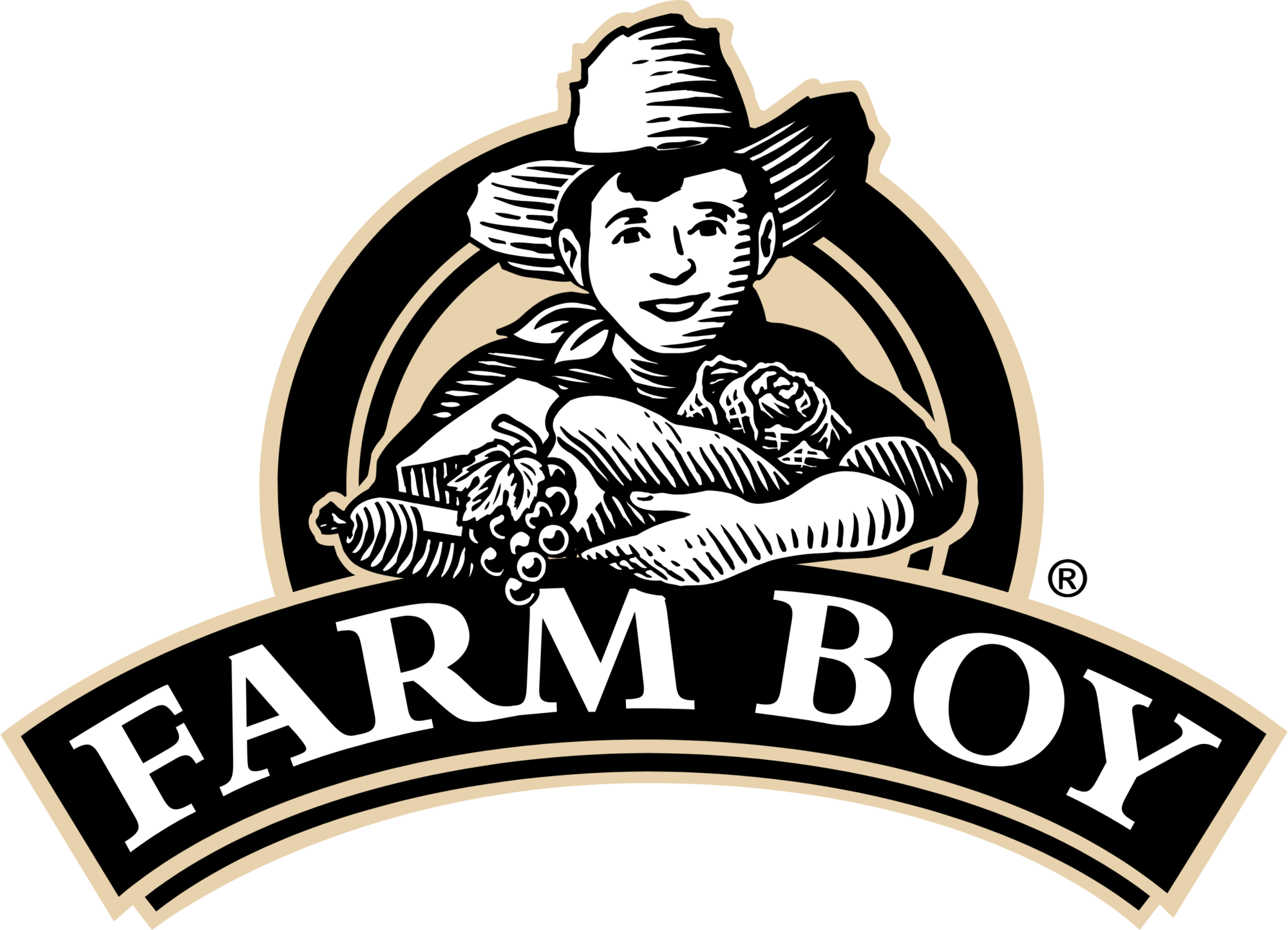 Farm boy as contemporary logo design
