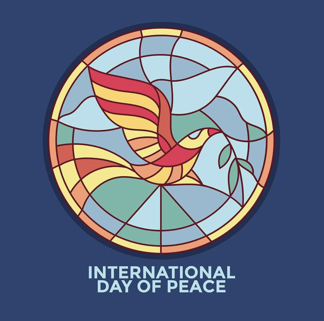 International day of peace as modern logo design