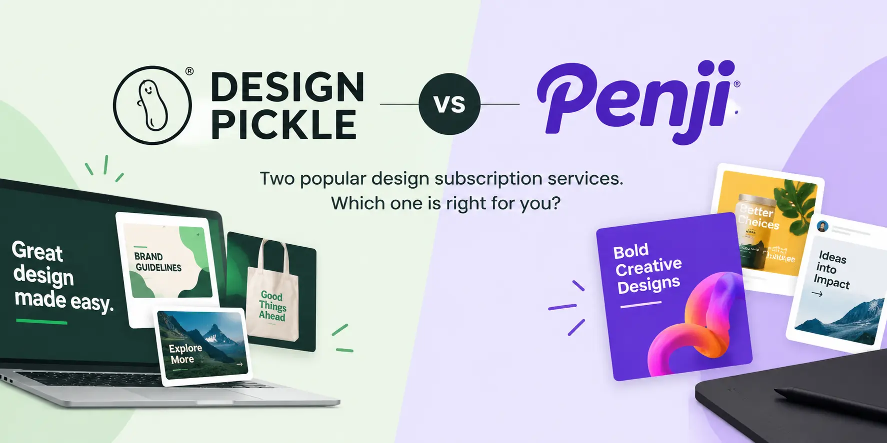 Design Pickle vs Penji 2026: Pricing, Speed & Features