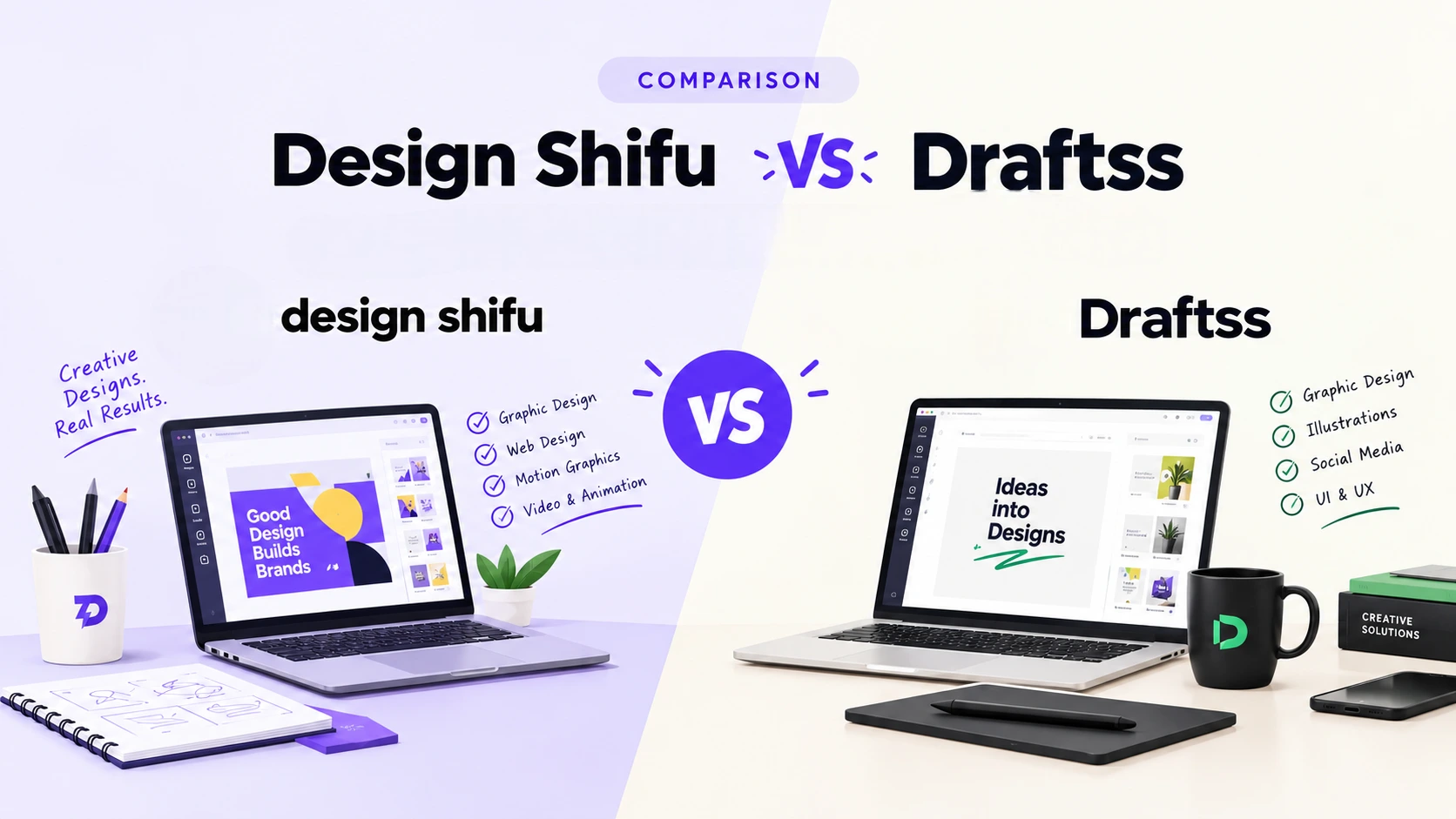 Design Shifu vs Draftss: Pricing, Services & Comparison 2026