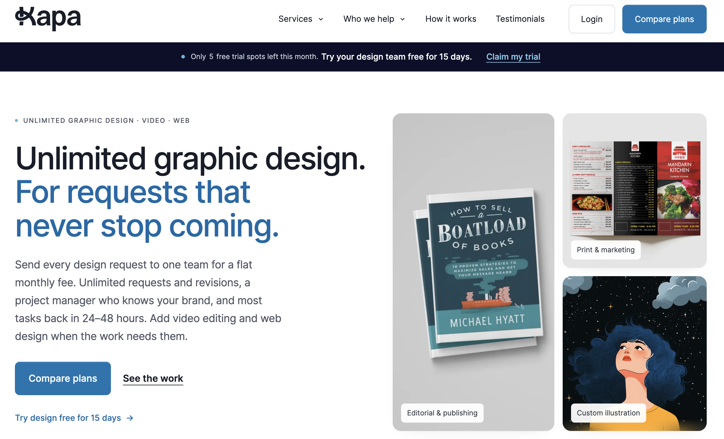 Kapa99 an unlimited graphic design subscription