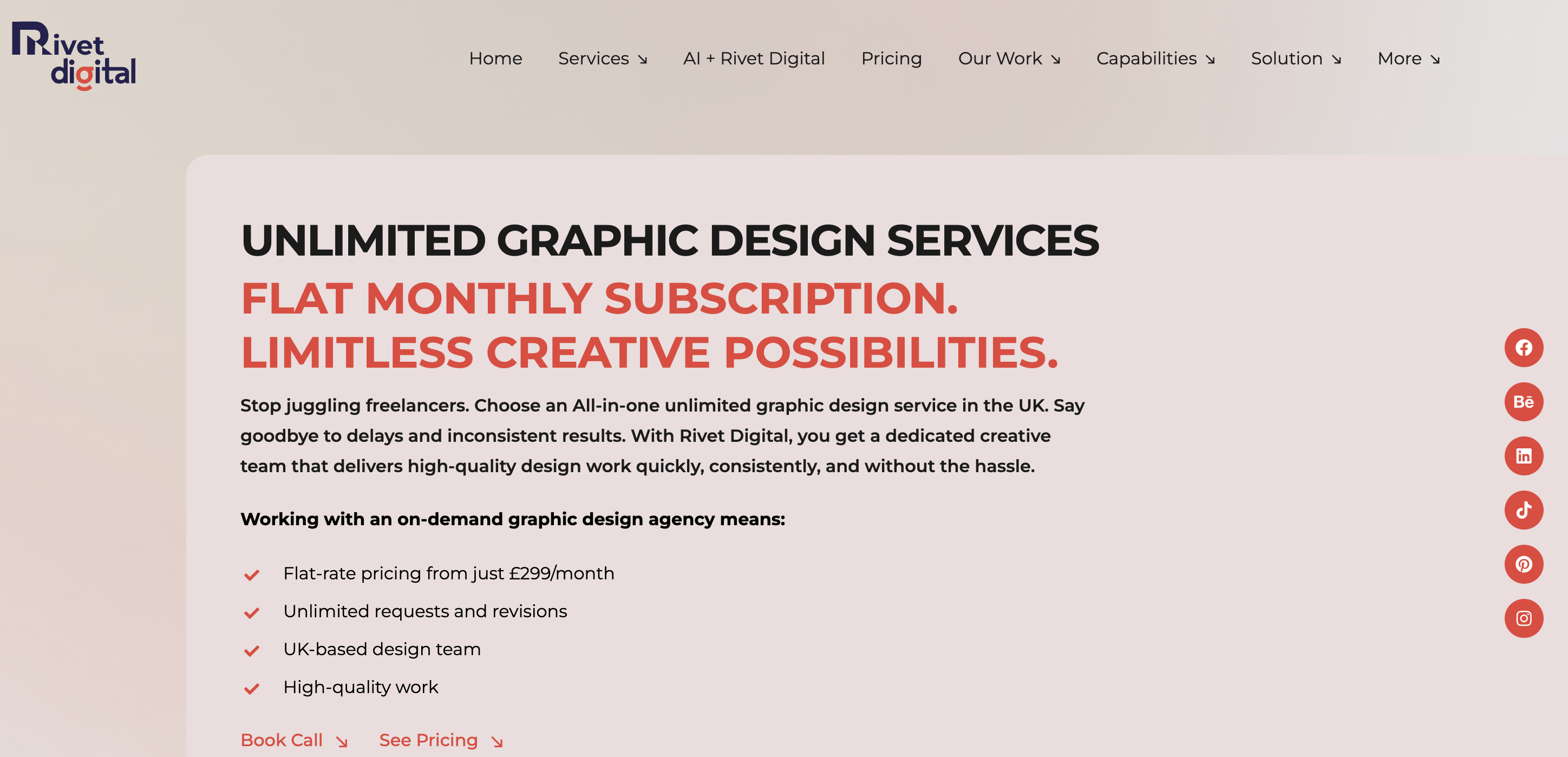 Rivet digtal an unlimited graphic design services in the UK