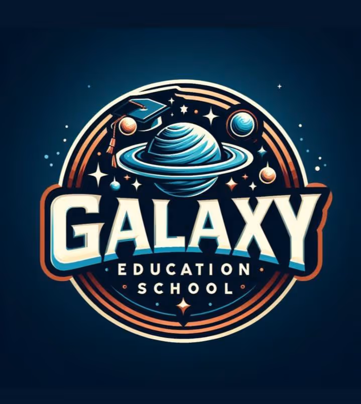 it is the logo of the school. logo has planet picture and school's name