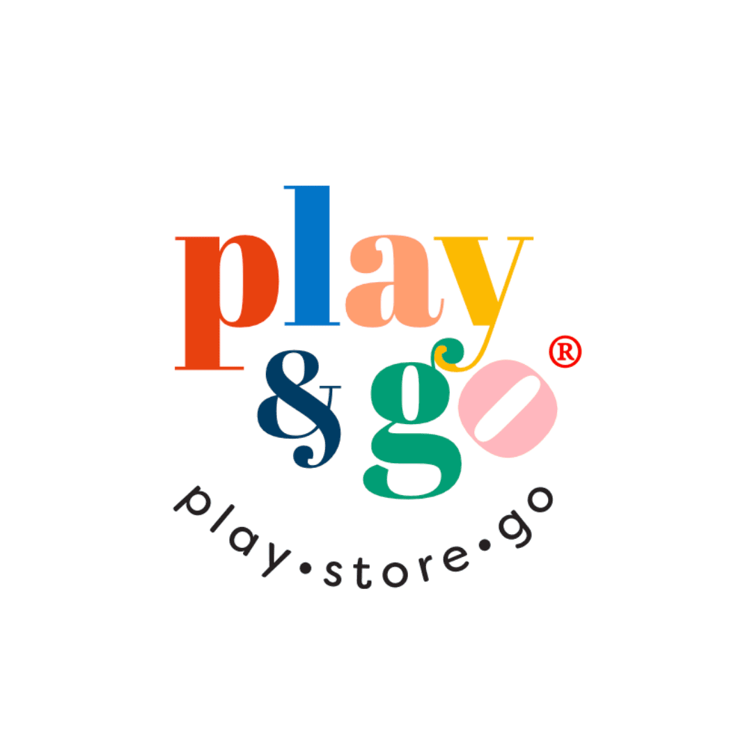 Colorful logo with the text 'play&go' and 'play.store.go' curved underneath on a white background.