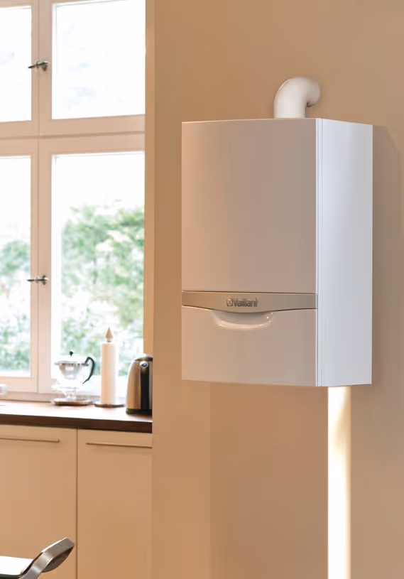 Modern high-efficiency Vaillant combi boiler