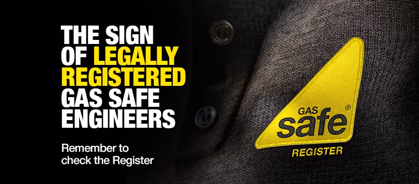 Gas Safe Registered engineer logo - License for safe gas and heating work