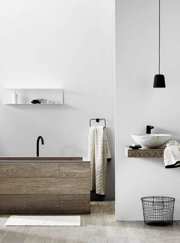 baño minimalista