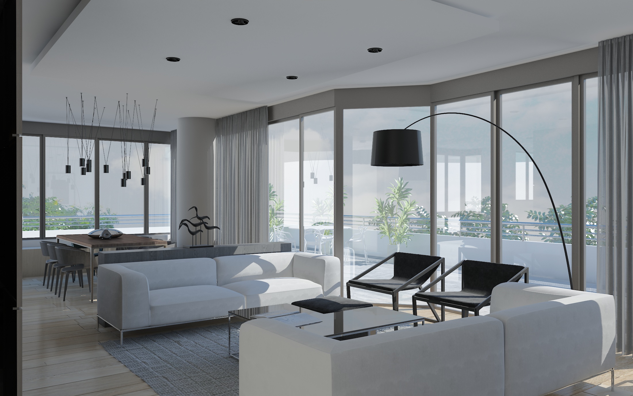 living space renovation in Avenida Balboa, Panama