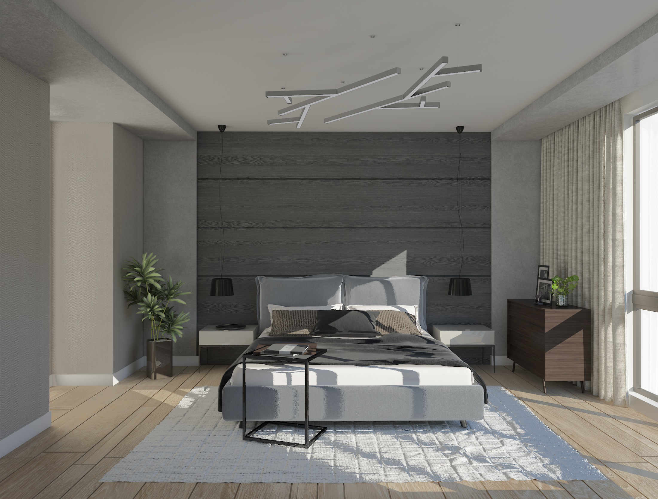 Modern open bedroom renovation in Avenida Balboa, Panama