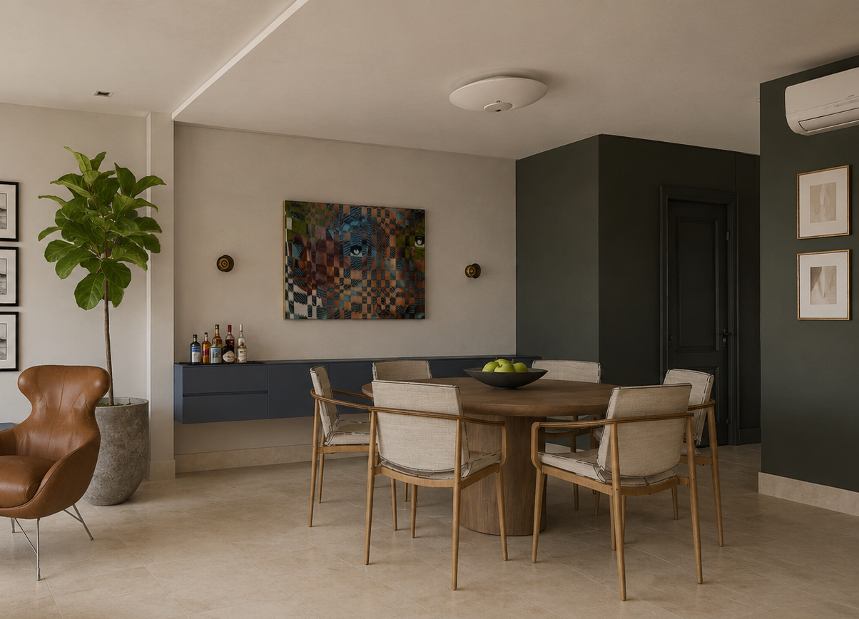 Mid-Century Modern interior design in Santa Maria Panama