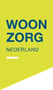 Woon Zorg Nederland logo with teal text on a light green background.