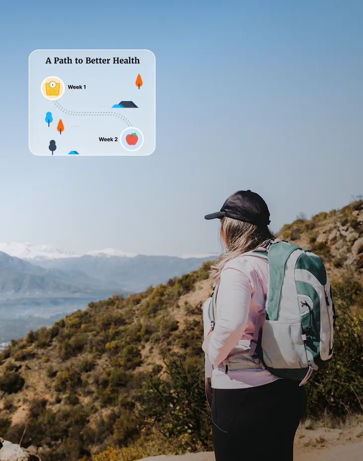 Guided multi-week patient journey in a companion app, replacing fragmented tools with one connected experience