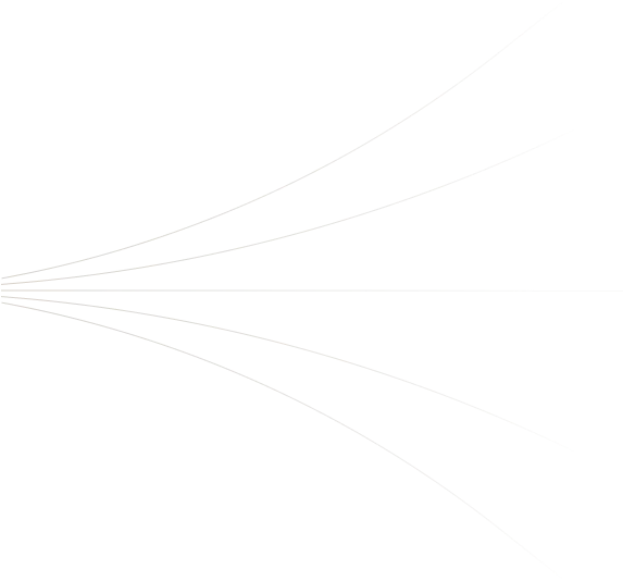Diagram showing a central node branching out into multiple expanding lines, illustrating divergence or distribution.