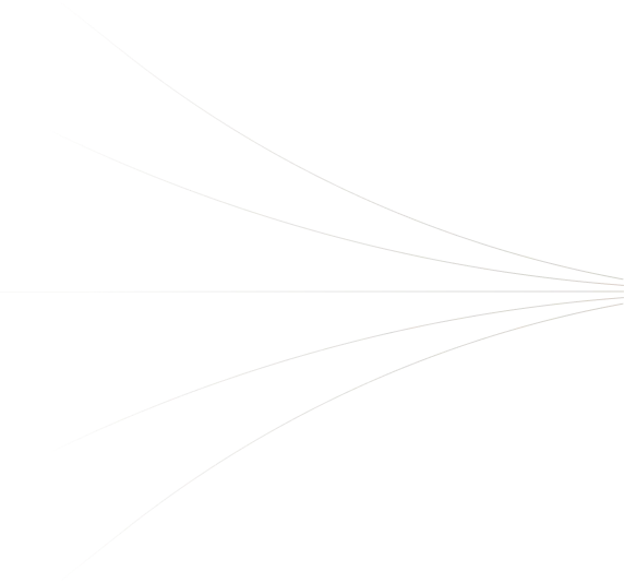 Graphic showing multiple connected lines converging from the left to a single point on the right.