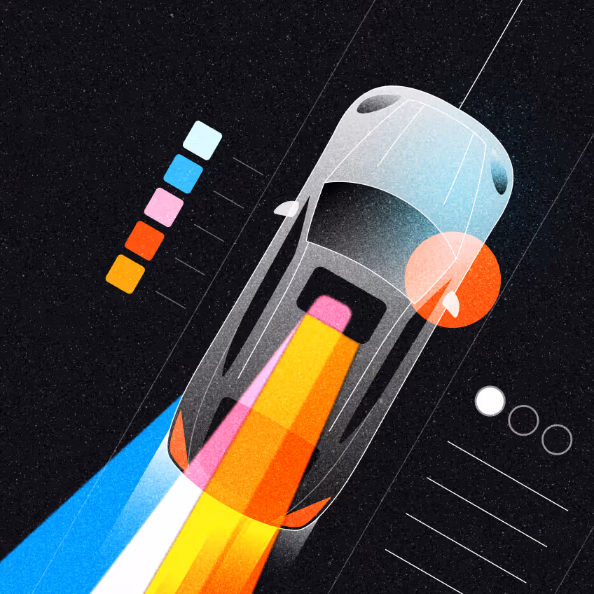 3D car configurator interface streaming a real-time, fully customizable vehicle