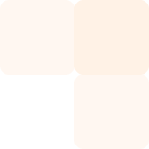 Three cream-colored rounded square shapes arranged in a diagonal line on a black background.