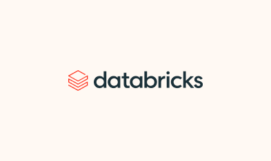 Databricks company logo with a red stacked block symbol next to the word 'databricks' in black lowercase letters on a light background.