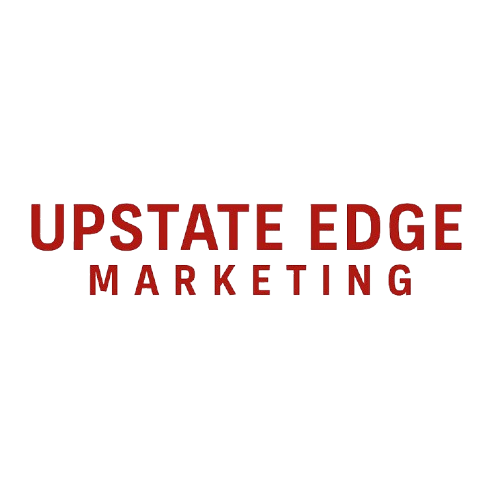 Upstate edge marketing logo lockup