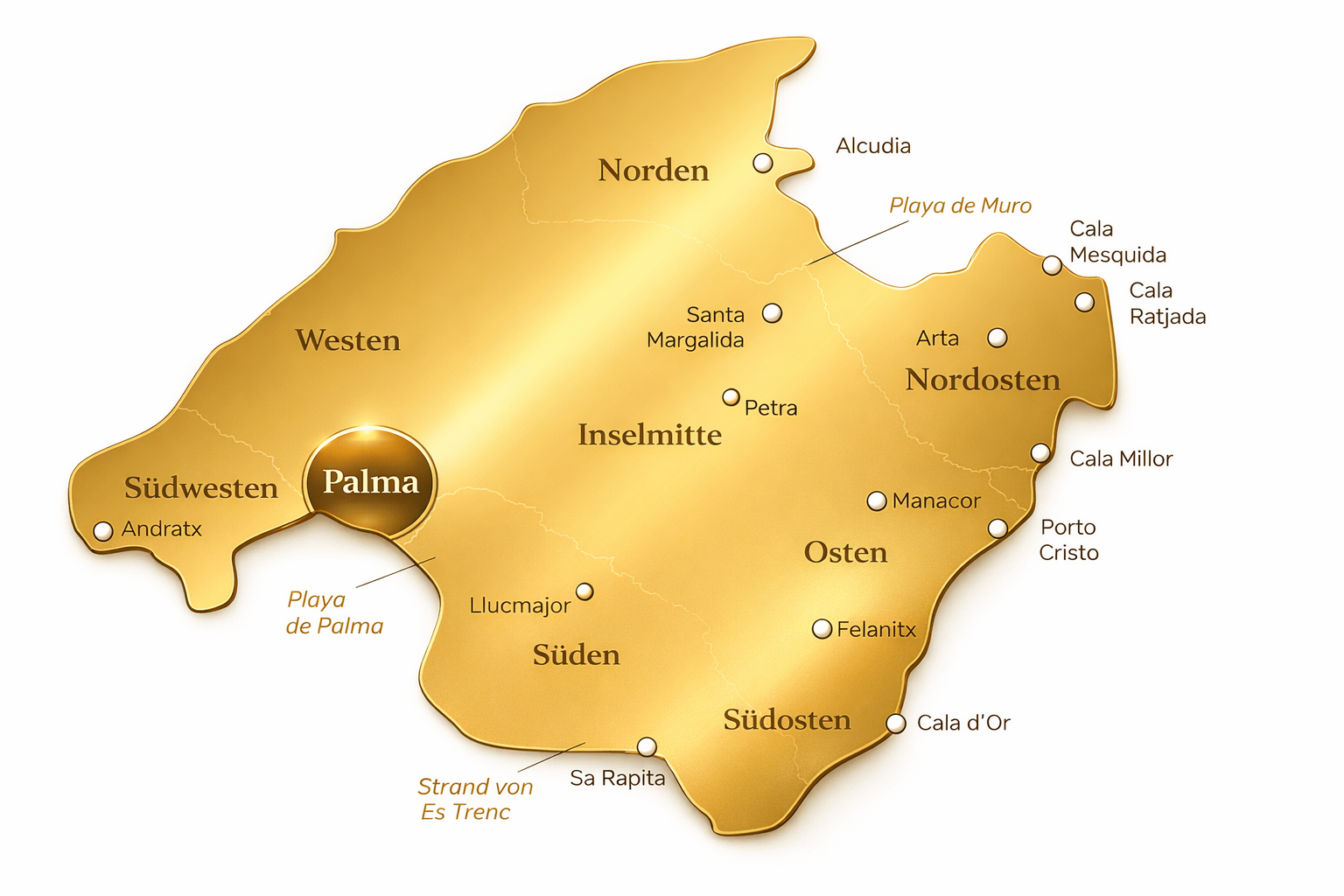 Regionen Mallorca