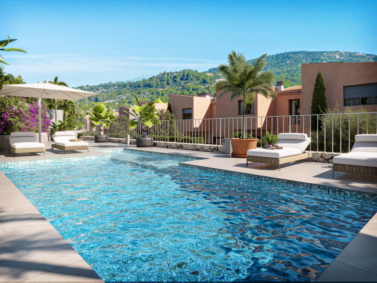 Reihenhaus mit 3 SZ und großer Terrasse (45,74 m2) am Fuße des Tramuntana-Gebirges