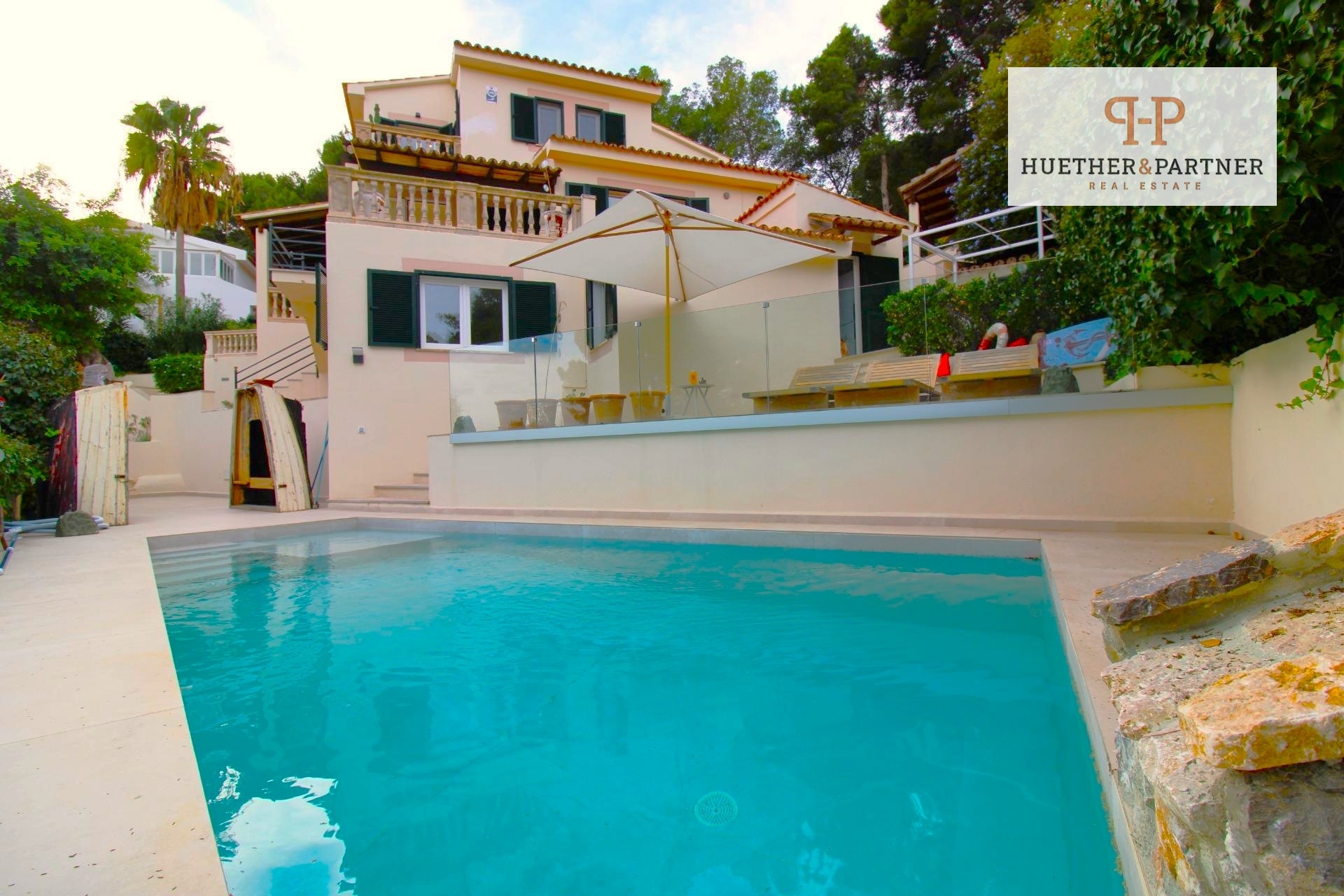 Exklusive Neubau-Villa mit Meerblick und separatem Apartment in Génova, Palma de Mallorca