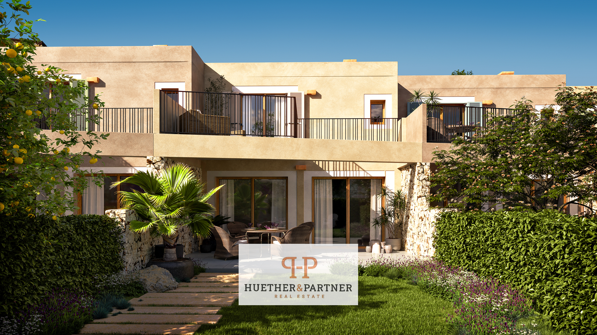 Mediterranes Neubau-Stadthaus mit Südterrasse und Pool in ruhiger Lage von Artà auf Mallorca