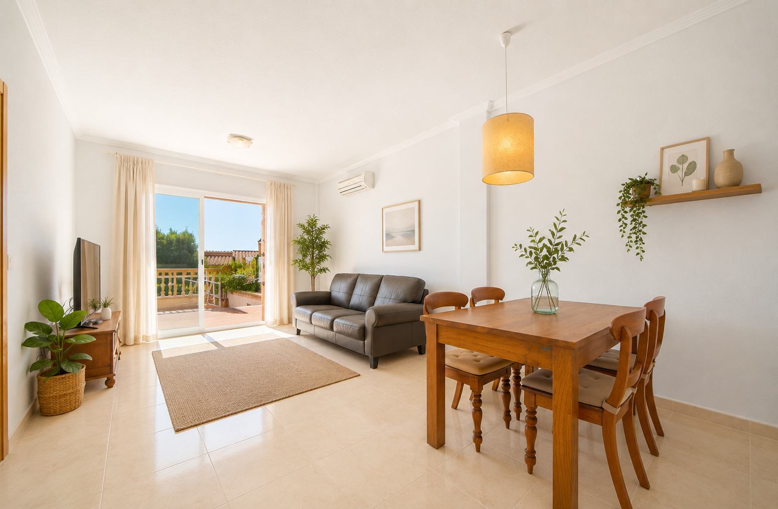 Moderne Erdgeschosswohnung nahe Cala Domingo mit großem Außenbereich und 2 Bädern Mallorca
