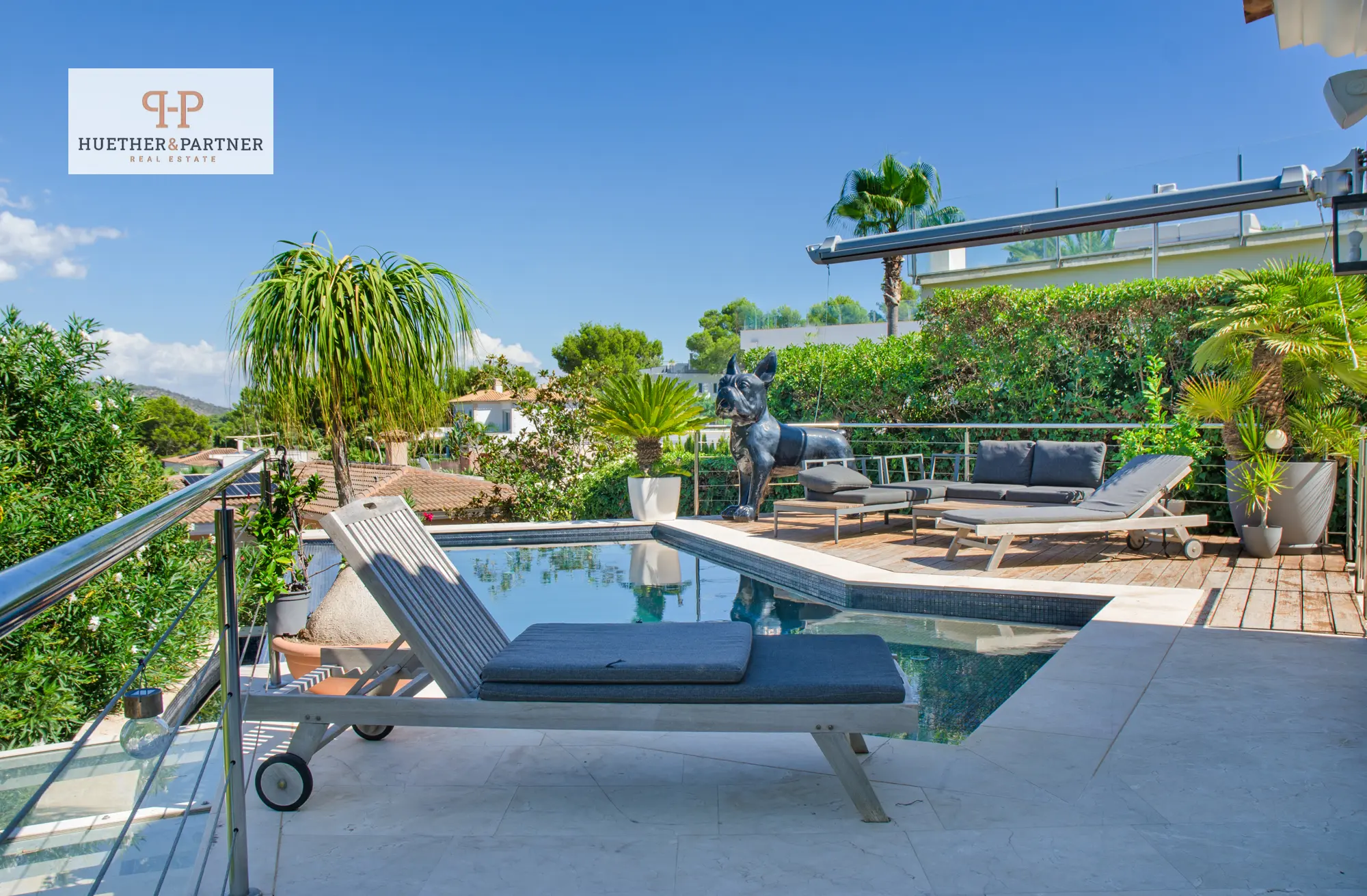 Villa der Extraklasse mit Meerblick, Gäste Apartment, Sauna und Pool — Foto 3