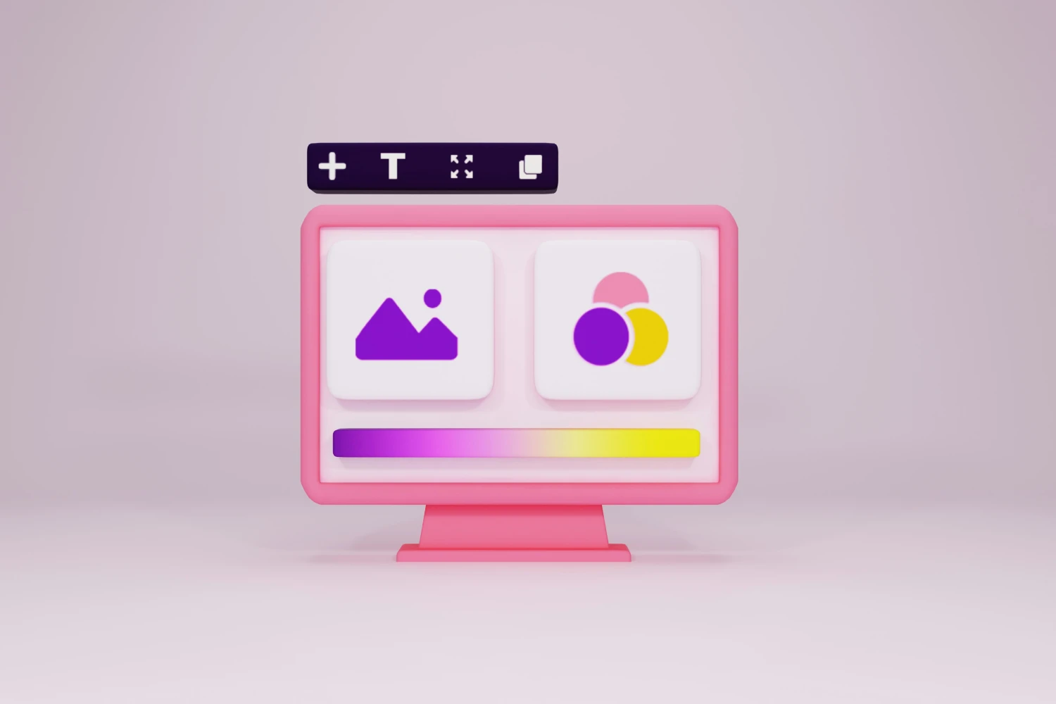 computer screen with edit elements