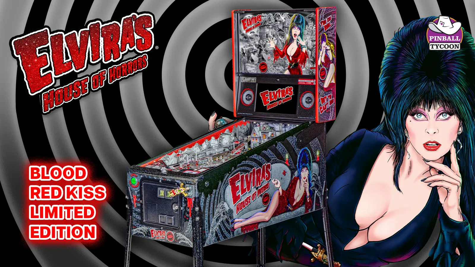 Elvira's House of Horrors Blood Red Kiss Limited Edition
